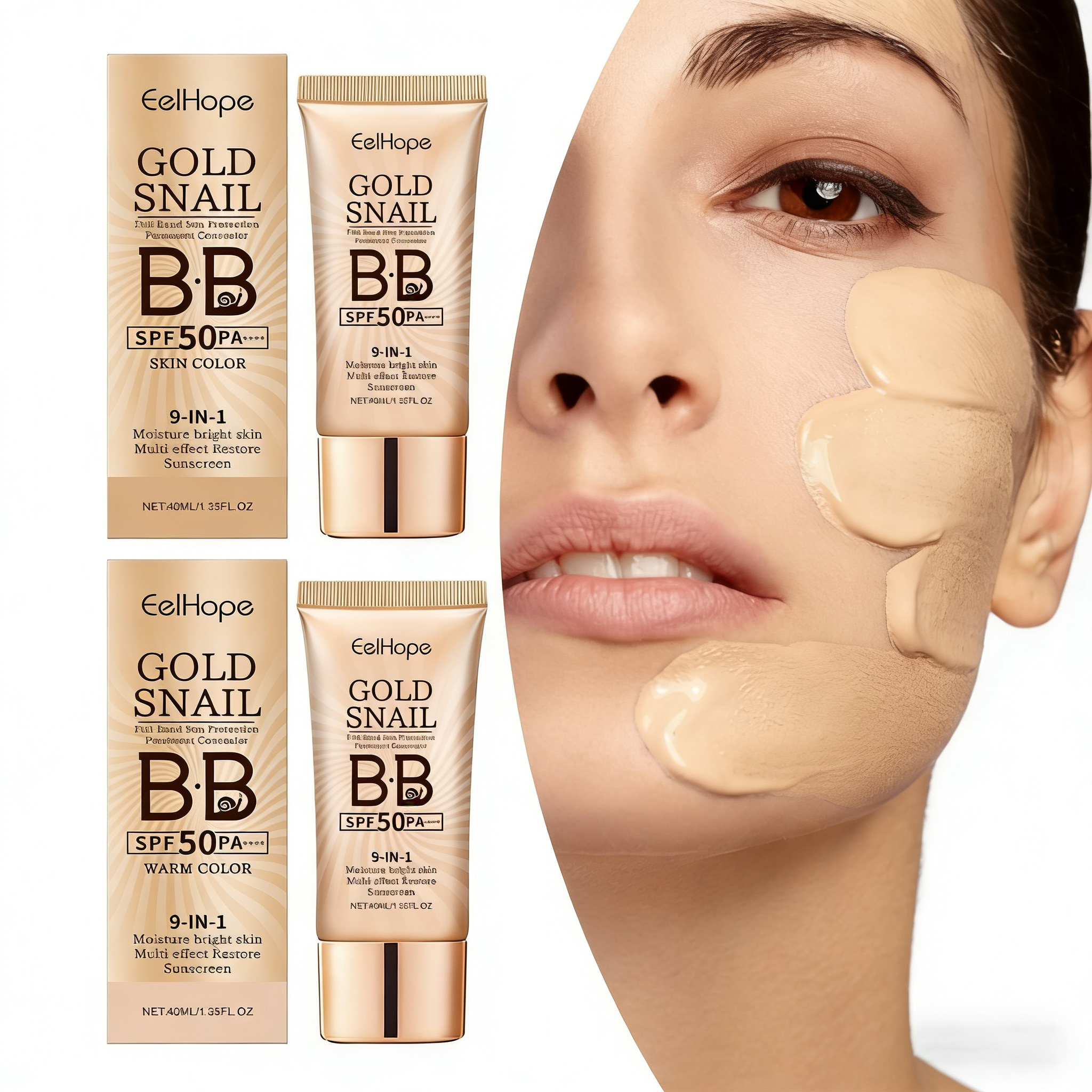 Spf 50 Sunscreen - Gold Snail Sunscreen BB Cream SPF