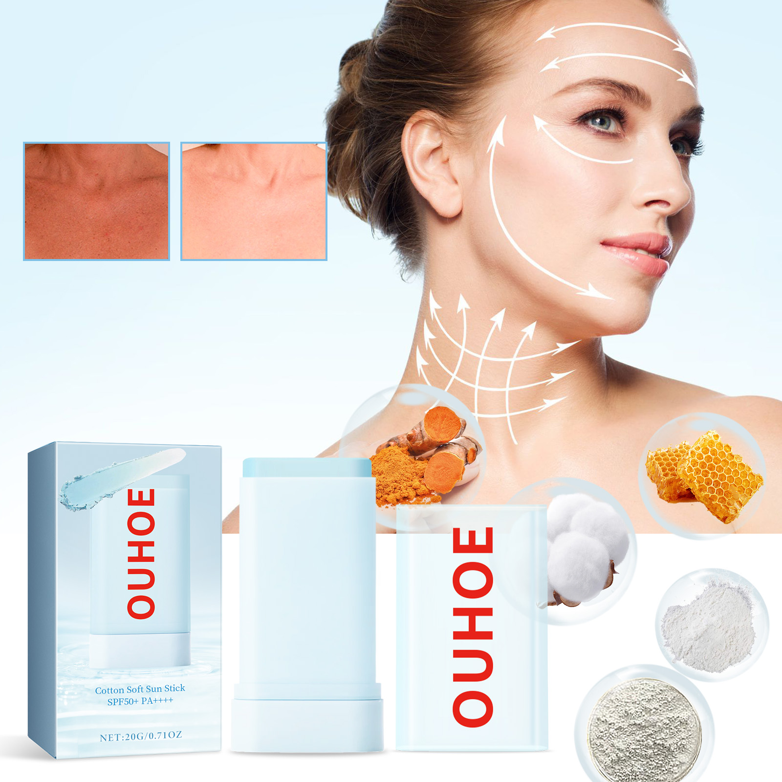 Spf 50 Sunscreen - Portable Sunscreen Stick SPF50 Face Cream