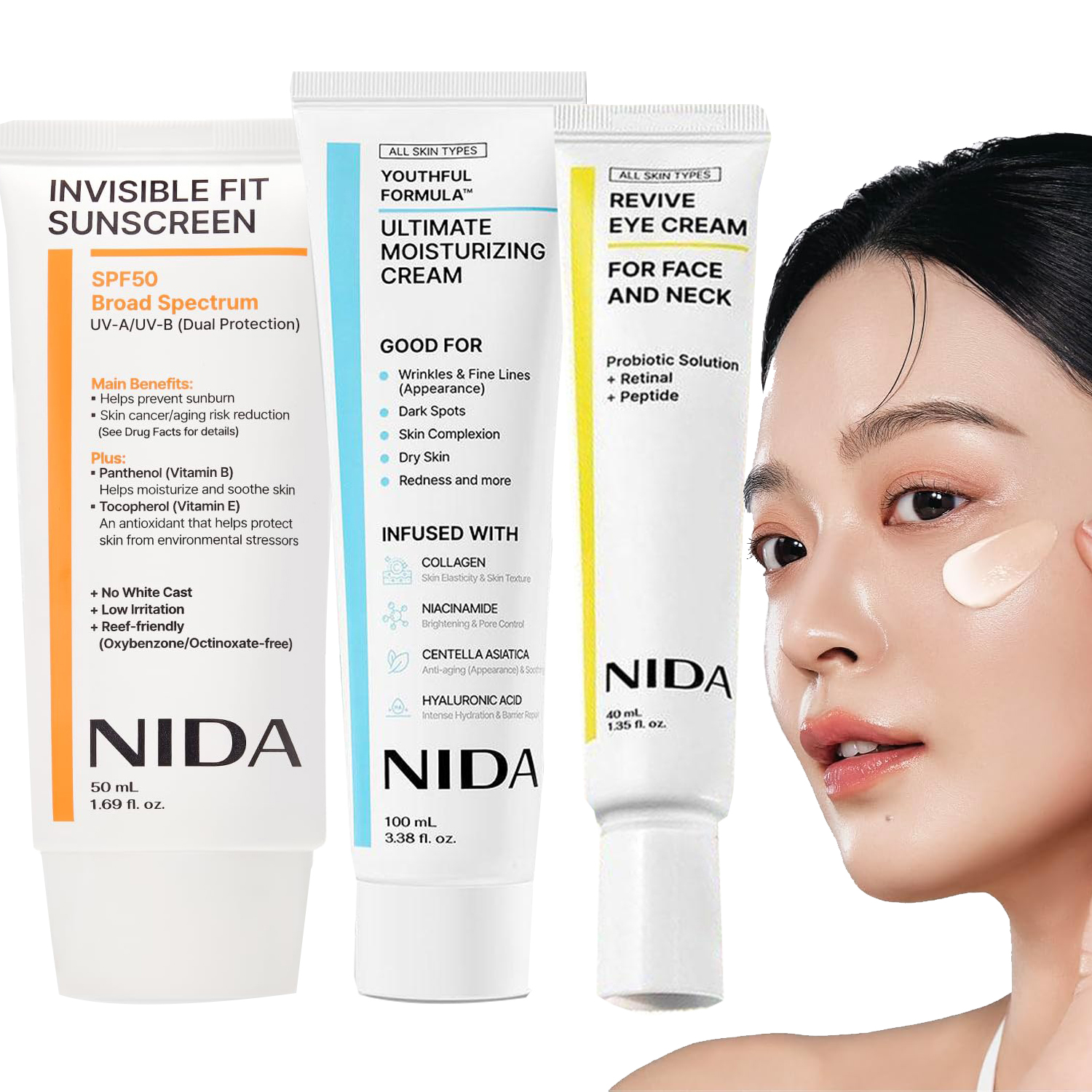 NIDA Moisturizing Cream+Sunscr – Spf 50 Sunscreen recenzja i cena